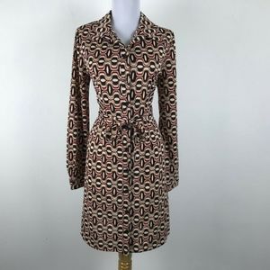 ❤ John Roberts Geometric Long Sleeve  Dress ❤